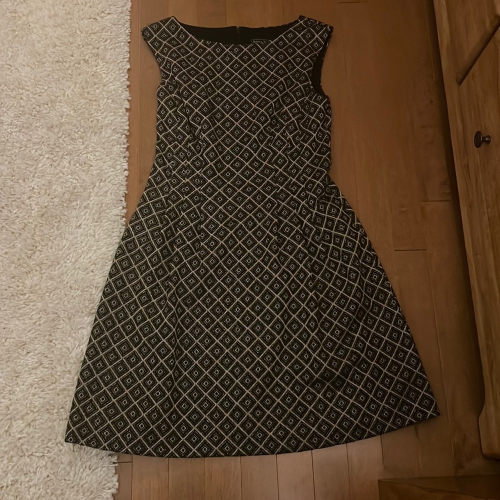Black and gold dress